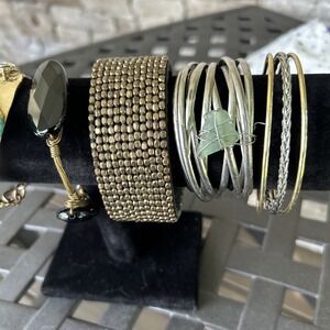 Vintage Studio Made Bracelets Silver Gold Tone‎ Unusual